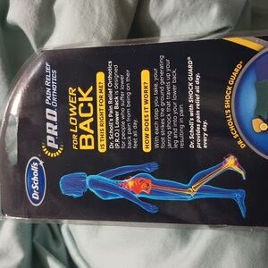 Dr. Scholl's Pro Pain Relief Orthotics For Lower Back Size 6-10